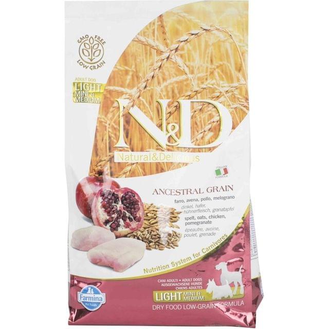 Farmina N&D Low Grain Chicken & Pomegranade Light Adult Mini/medium